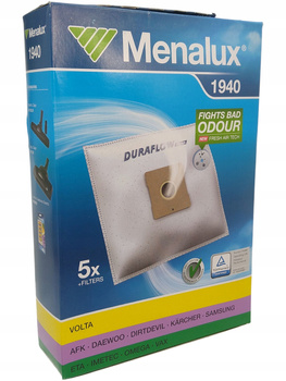 Worki syntetyczne z filtrem Menalux 1940 do odkurzaczy Samsung Electrolux