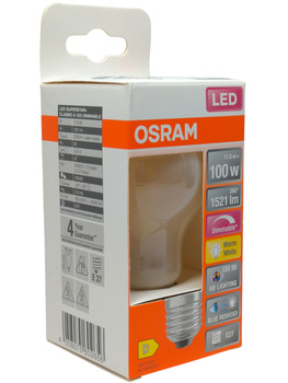 Żarówka LED Osram E27 A60 11W 1521lm 2700K matowa dim CRI90