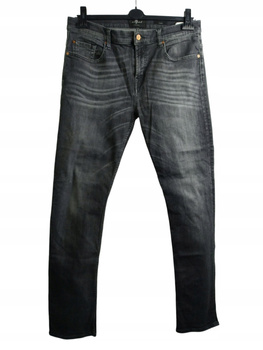 Spodnie męskie jeans Czarne 7 FOR ALL MANKIND ROZ.34