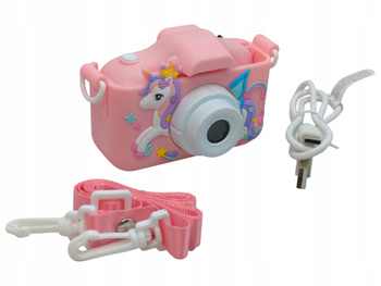 APARAT DZIECIĘCY CAMERA KIDS X5D RÓŻOWY 48MP Kamera 1080p