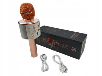 Bezprzewodowy Mikrofon do karaoke Bluetooth Android/iOS