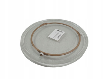 TALERZ SZKLANY 24,5cm Z PROWADNICĄ MIKROFALI