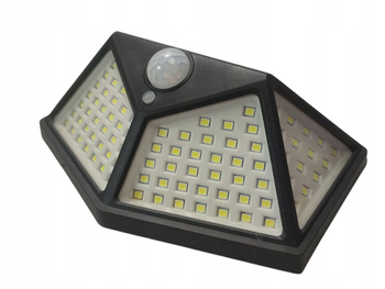 LAMPA ŚCIENNA SOLARNA LED CZUJNIK RUCHU ZEWNĘTRZNA GARDENIC 240102-SWL