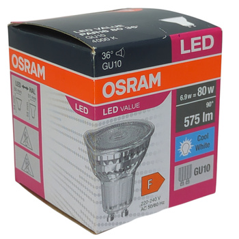 Żarówka LED Ledvance GU10 PAR16 6.9W 575lm 4000K 36st
