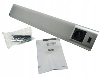 Lampa podszafkowa LED Colours Balta 1 x 12 W srebrna z gniazdem