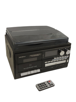 Odtwarzacz winylowy JOPOSTAR JOT408AMBL 9w1 Bluetooth vintage czarny