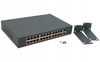 Mokerlink POE-F242G switch 24-portowy PoE Fast Ethernet 400W rackmount