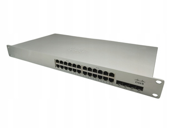 Switch Meraki MS210-24P 24x1GbE PoE+ 370W 4xSFP Stack 128Gbps L2 Cloud