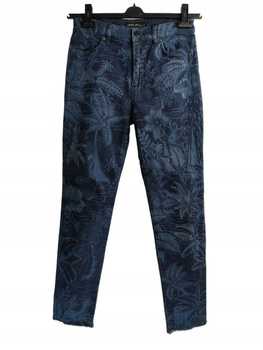 Spodnie damskie Granatowe we wzory MARC CAIN ROZ.N2