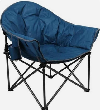 Krzesło turystyczne z oparciem Alpha Camp E01CC-410 Niebieskie