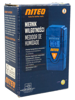 Miernik wilgotności materiałów budowlanych i drewna Niteo 250163-M0M