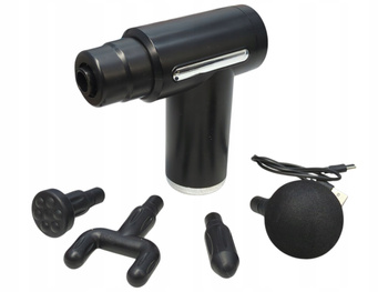 Pistolet do masażu MASSAGE GUN HYKKER 4 końcówki