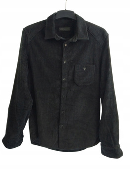 Koszula męska z sztruksu w kolorze czarnym DRYKORN, rozmiar L