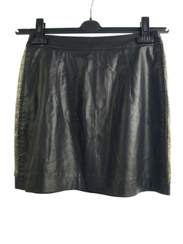 Spódniczka z ekoskóry Czarna PATRIZIA PEPE ROZ.40