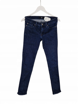 7 for all Mankind Jeansy Damskie Granatowe Rozmiar S