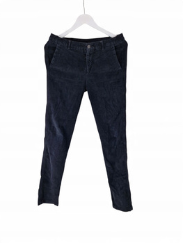 REPLAY Męskie Spodnie Sztruksowe / Jeansy Granatowe L