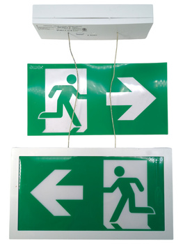 Oprawa awaryjna INFINITY II AL LED 1W 1h dwuzadaniowa AT biała IP40