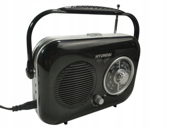 Radio przenośne Hyundai PR100 retro FM AM AUX czarne