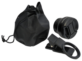 Obiektyw Apexel APL-0.45WM 2w1 szerokokątny makro klips