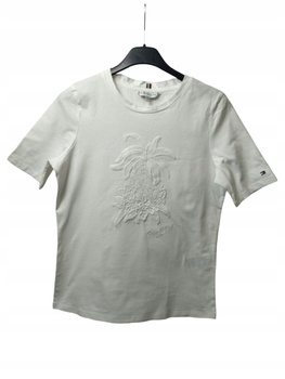 T-SHIRT DAMSKI TOMMY HILFIGER ROZMIAR XS BIAŁY