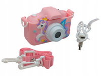 APARAT DZIECIĘCY CAMERA KIDS X5D RÓŻOWY 48MP Kamera 1080p