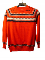 SWETER MĘSKI WÓLCZANKA ROZMIAR S POMARAŃCZOWY