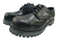 Glany NEVERMIND - CZARNE (4 dziurki) polerowane roz. 39