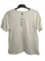 BLUZKA DAMSKA BENETTON ROZMIAR S KREMOWA