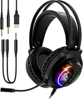 Słuchawki nauszne z mikrofonem EMPIRE GAMING Dark Rainbow S-D100 RGB