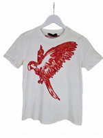 Sportmax Code Koszulka Damska Biała z Czerwonym Wzorem S