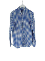 KOSZULA MĘSKA NIEBIESKA W KRATĘ VAN LAACK ROZMIAR 40