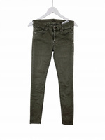 7 FOR ALL MANKIND Damskie Spodnie Materiałowe Czarne