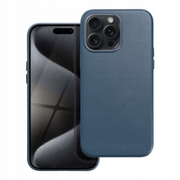 Plecki etui leather MagSafe do iPhone 15 Pro Max Niebieski