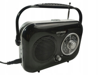 Radio przenośne Hyundai PR100 retro FM AM AUX czarne
