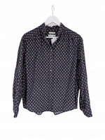 Marc O'Polo Męska Koszula We Wzory Czarna Rozmiar M