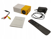 Mini projektor biurkowy YG300 - kompaktowy projektor do kina domowego