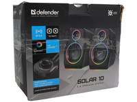 Głośniki Defender SOLAR 10 2.0 10W Bluetooth USB podświetlenie RGB