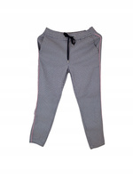 Rich Royal Damskie Spodnie Wzorzyste z Lampasami Czarne L