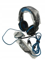 SŁUCHAWKI PRZEWODOWE NAUSZNE KOTION EACH G9000 CZARNY MIKROFON LED