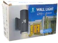 Kinkiet ogrodowy Oprawa Elewacyjna 2xGU10 czarny góra/dół IP65 Aigostar