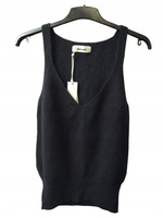 BLUZKA Z GŁĘBOKIM DEKOLTEM DAMSKA CIRCUS HOTEL ROZMIAR 42 CZARNA