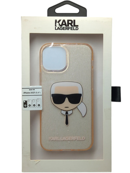 Etui Plecki Karl Lagerfeld do iPhone 2021 5.4" bezbarwne