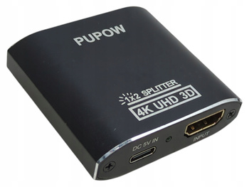 Rozdzielacz Pupow HS306-BK Splitter HDMI 4K UHD 3D przełącznik HDMI