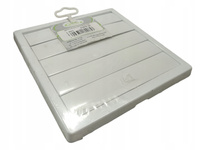 Kratka wentylacyjna biała z żaluzją airRoxy regulowana 80-150 FI 170x170