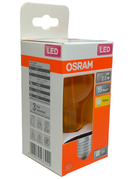 Żarówka LED OSRAM Star Décor Classic A 2,5W 622 Żółta E27