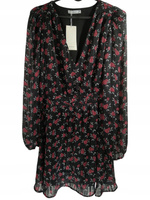 Sukienka w kwiaty RESERVED Rozmiar 34 Czarna