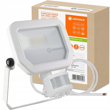 NAŚWIETLACZ HALOGEN LED 10W 4000K CZUJNIK RUCHU 1200lm FLOOD LED LEDVANCE