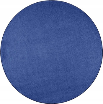 DYWAN NIEBIESKI JEDNOKOLOROWY NASTY 200 CM OKRĄGŁY