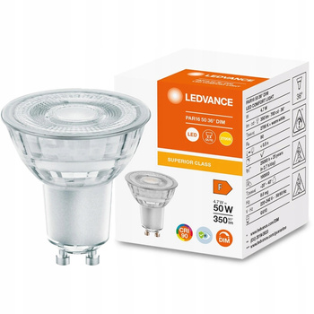 Zestaw 10 żarówek LED LEDVANCE SUPERIOR CLASS PAR16 50 36 DIM GU10 4,7W