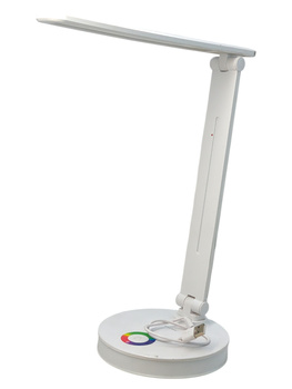 Lampka biurkowa LED Smukee 240298-A-W RGB akumulatorowa 13 W biała